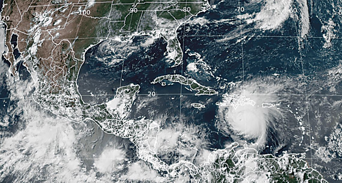 As of Tuesday, July 2, data showed peak sustained winds are down slightly to 155 mph, making Beryl a category 4 hurricane on the Saffir-Simpson Hurricane Wind Scale. Contributed/LCRA/NOAA