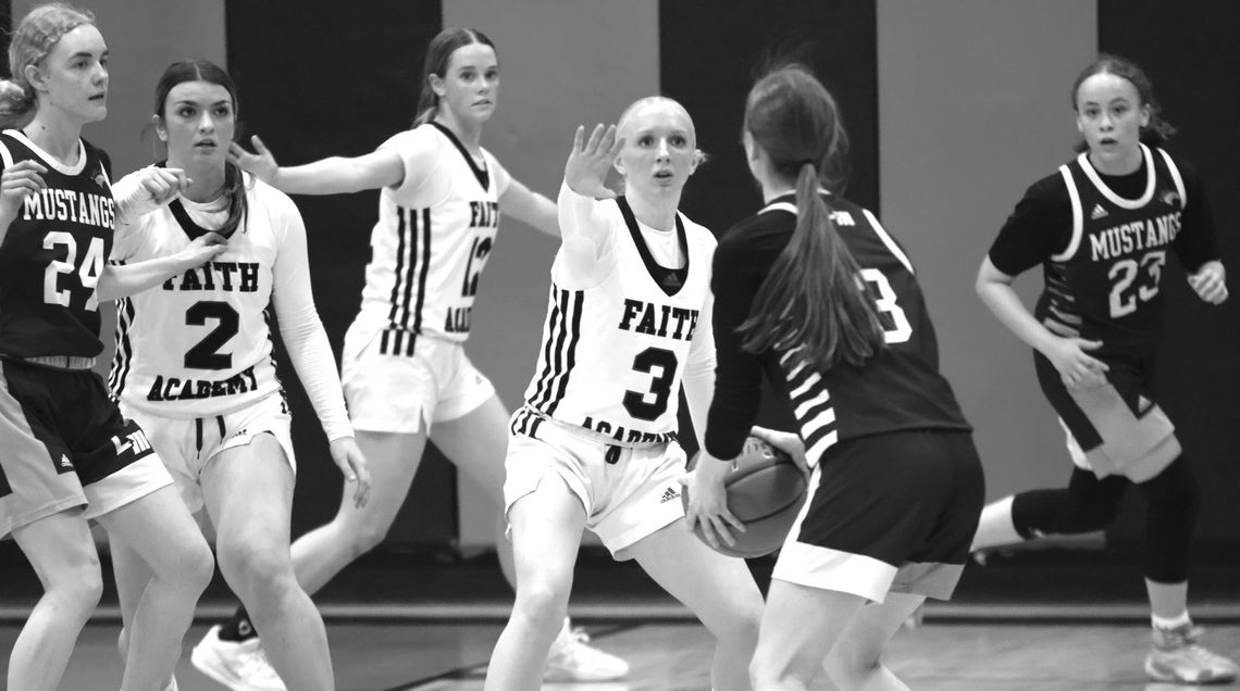 Faith Academy sophomore point guard Lilly Kozier defended Central Texas Christian's best shooter and shut her down. Jennifer Fierro/TexasChalkTalk.com