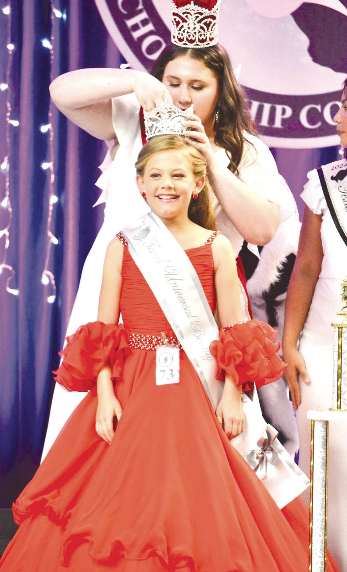 Not only did Adilyn win Queen in her division with the title of Texas' Universal Beauty but she also came home with Model of the Year and Miss Photogenic. Contributed photos
