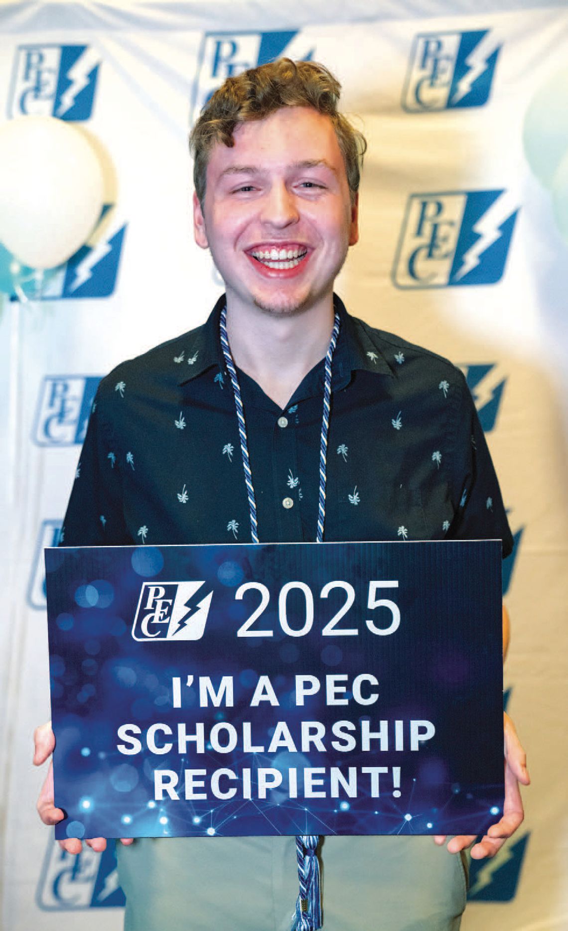 Henry Vanicek of Marble Falls was in attendance at the reception for the scholarship announcement.