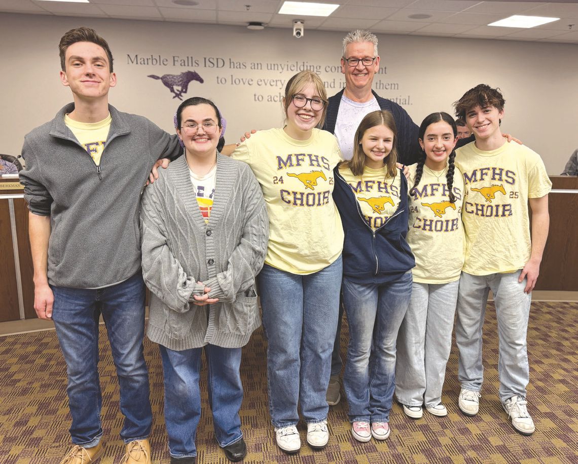 Contributed/ MFISD Hunter Holder, Jade Maynard, Ella Bray, Jaylee Sagebiel, Ines Ruiz, Hudson Brantley were selected for the All-State Choir.