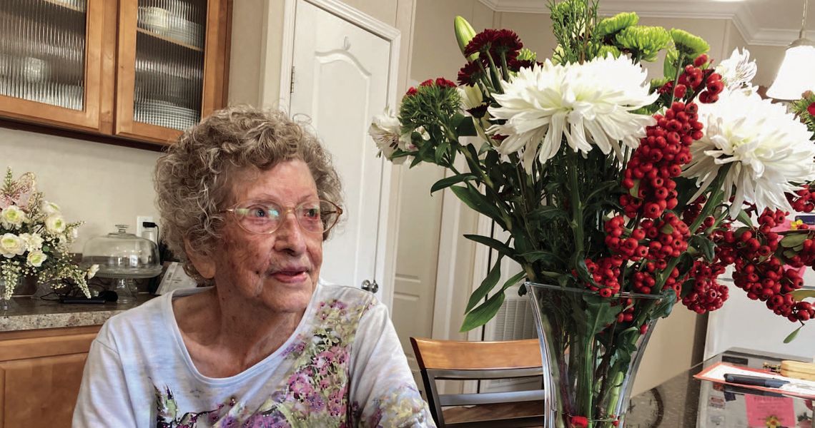 Ms. Bittle is still lively at 105