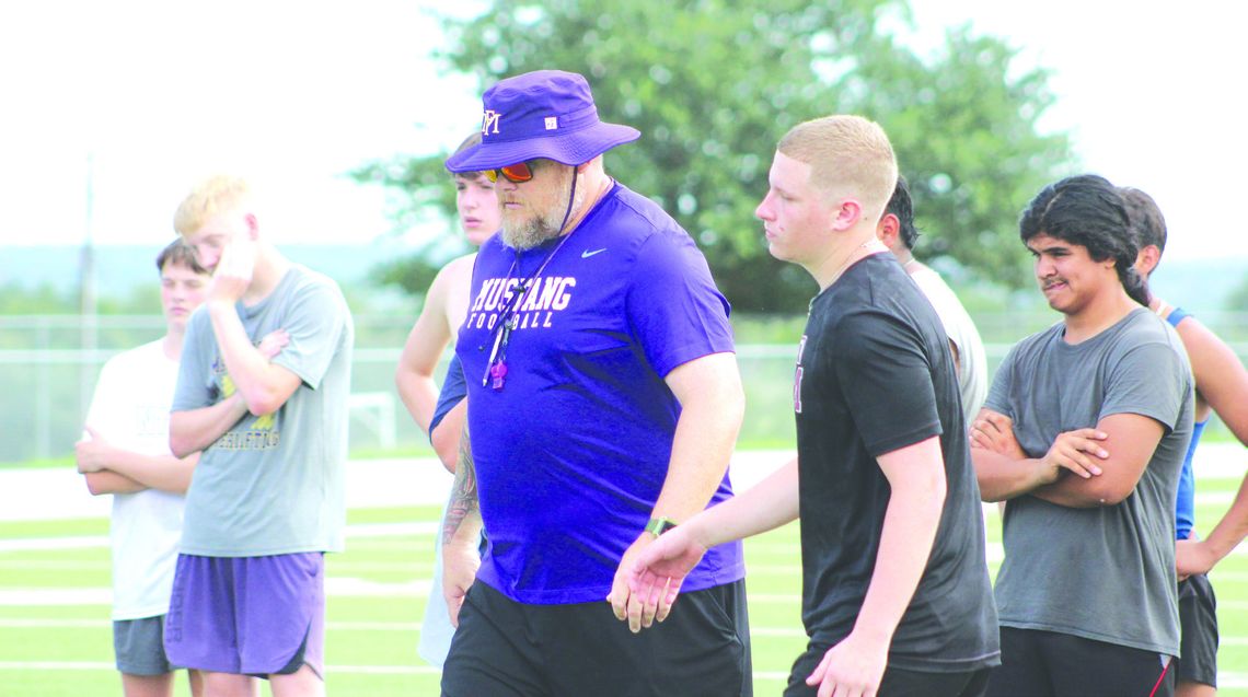 Marble Falls strength and conditioning coordinator Karl “Beef” Bielfeldt is opening the high school weight room this week for sessions. Photos by Jennifer Fierro/TexasChalkTalk.com