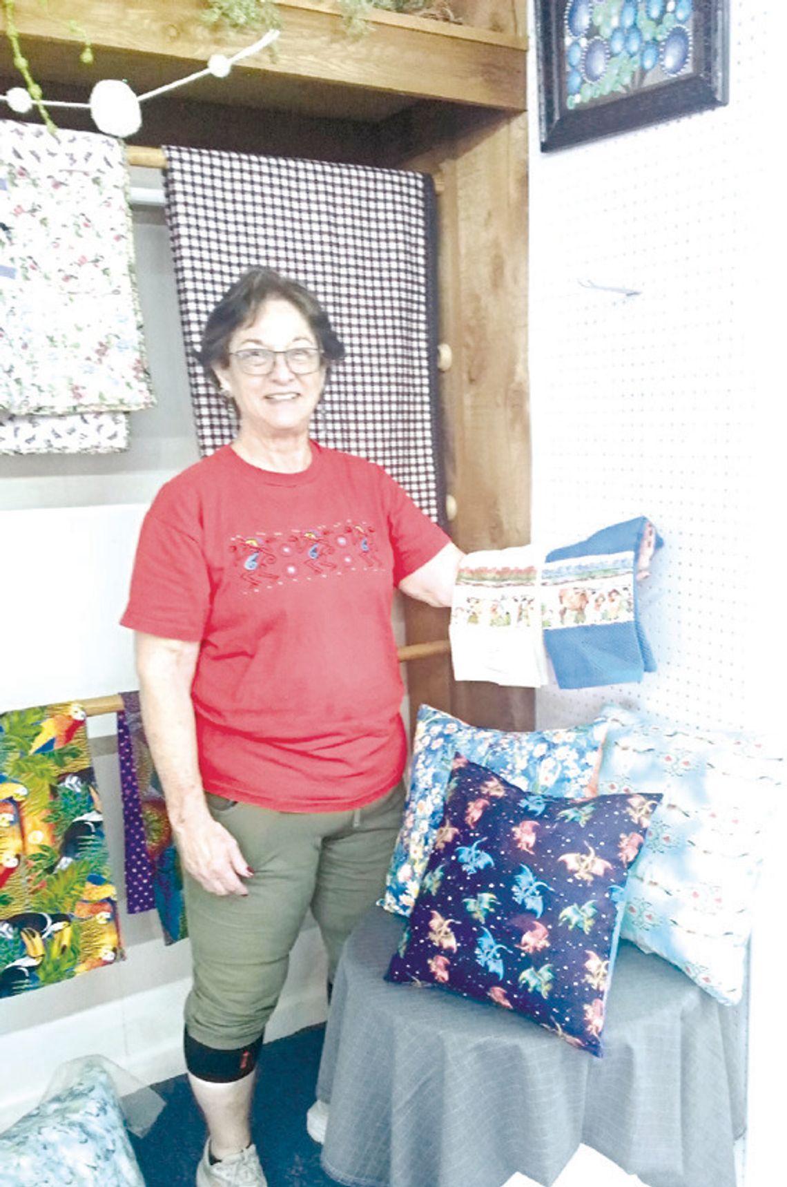 Contributed Photo Joanne Hanifan displays her work at the Kingsland House of Arts &amp; Crafts.
