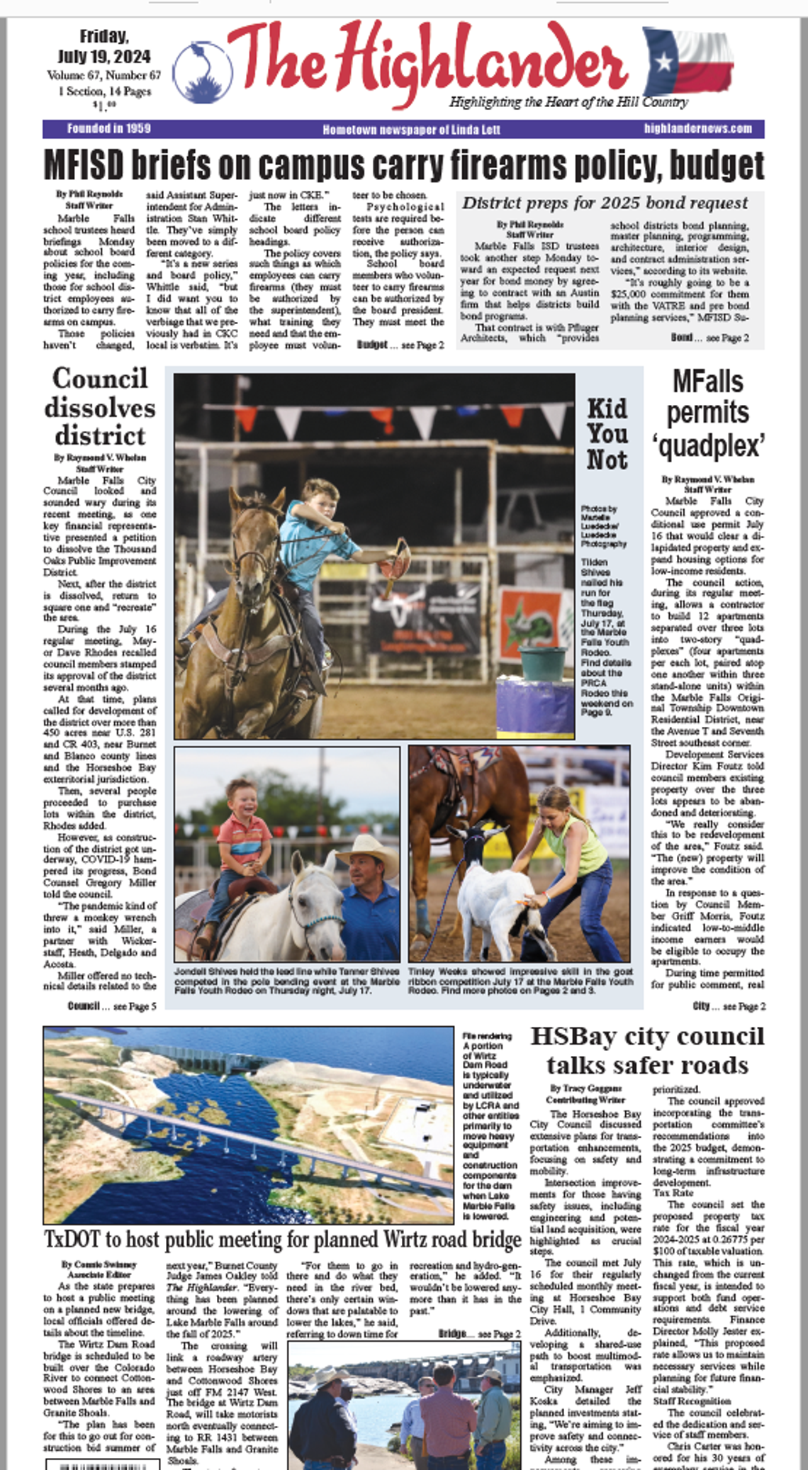 Friday, July 19, 2024 Edition