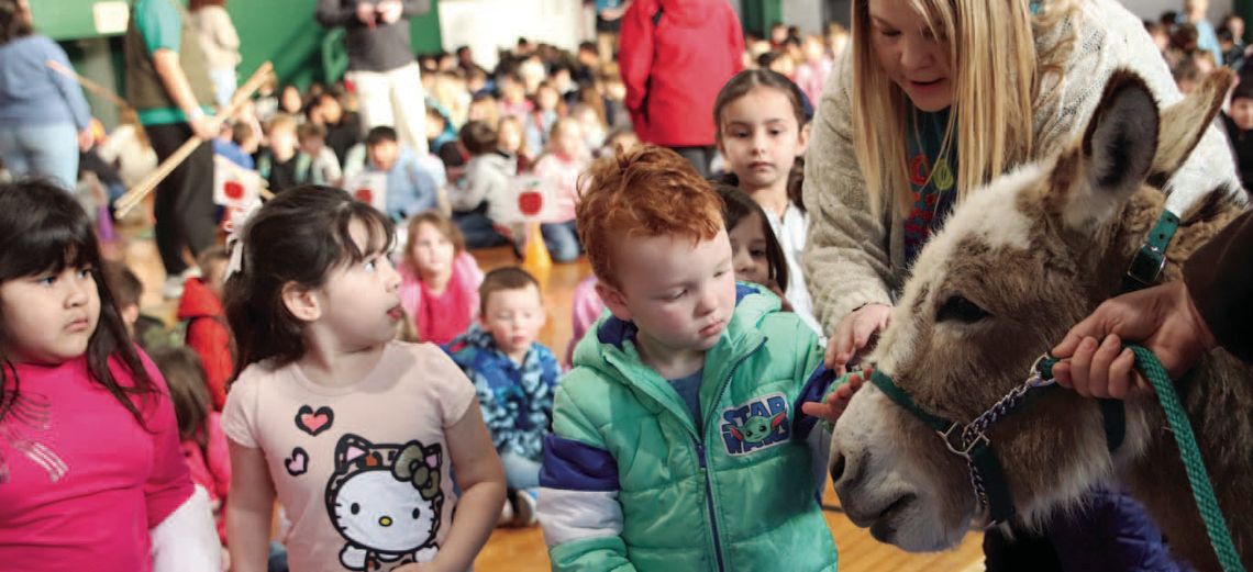 Pawnee the Donkey makes a spring forecast