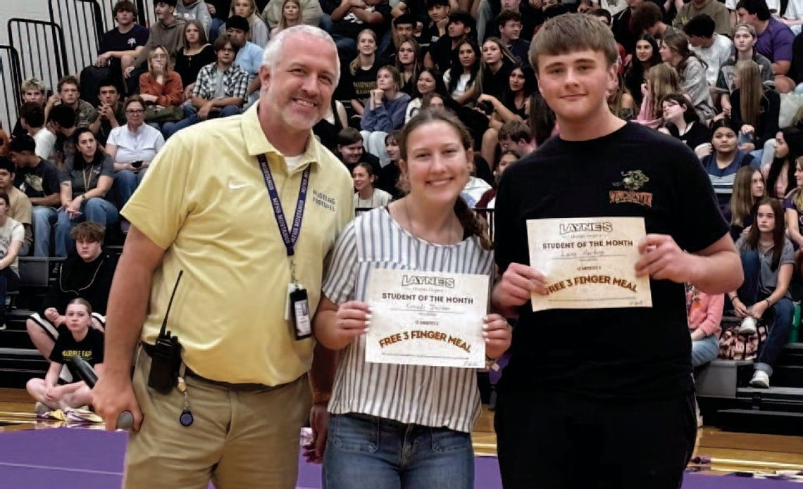Marble Falls ISD August Student of the Month