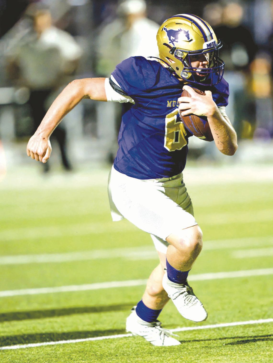 Senior quarterback Colton Minor and the Mustangs will take a bye Friday, Oct. 25. Photos by Stennis Shotts