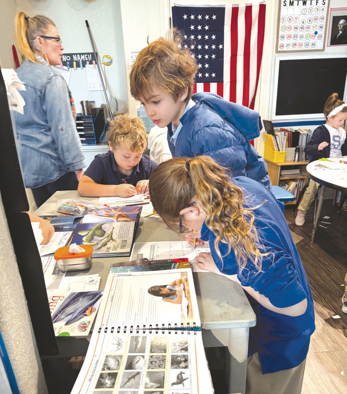 Spicewood Christian Academy students learn some of the basics of the scientific method during Elementary Science. Contributed Photo