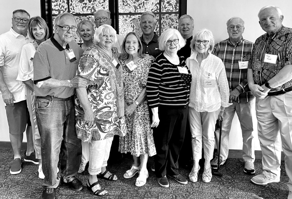 Receiving special recognition Sunday at St. Paul's parishioner appreciation event were parish newcomers (front row, left to right) Bill and Marietta Benda, Ray and Ruthann Koza, Patty Stoltz, Ann Koval, Floral Jones, and Tom Koval, and (back row, left to right) D.J. Yows, Dennis Herold, Ma...