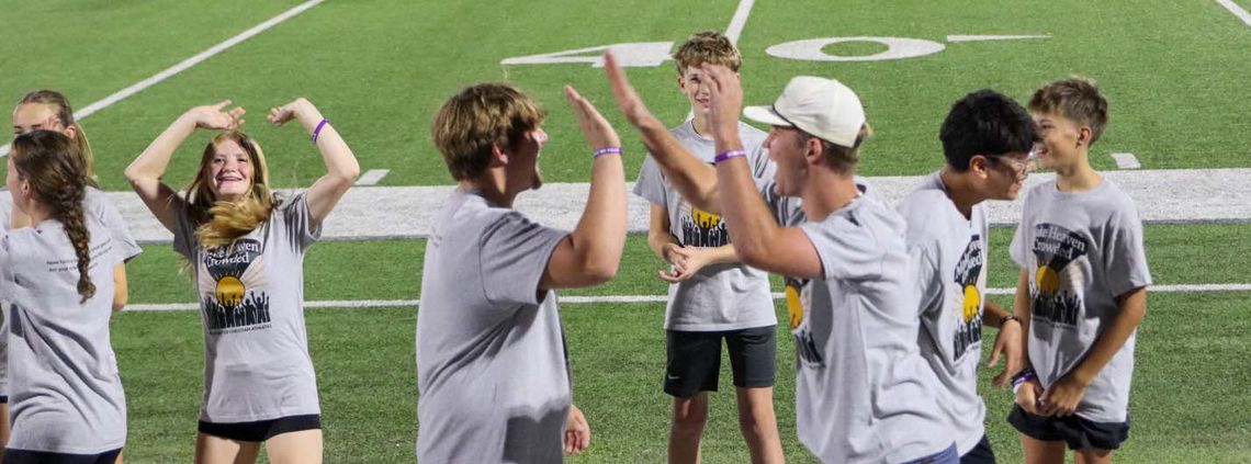 Students gather to give God the glory at Fields of Faith
