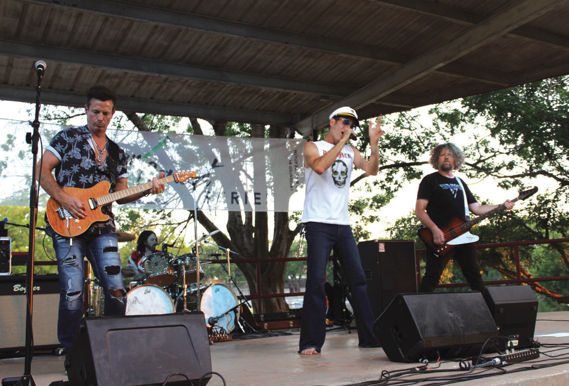 The Diamond Days Van Halen Tribute Band rocked Johnson Park June 13, during the Marble Falls Summer Concert Series. The free live music concerts happen every Friday night through Aug. 8 in Johnson Park. Photos by Connie Swinney/The Highlander