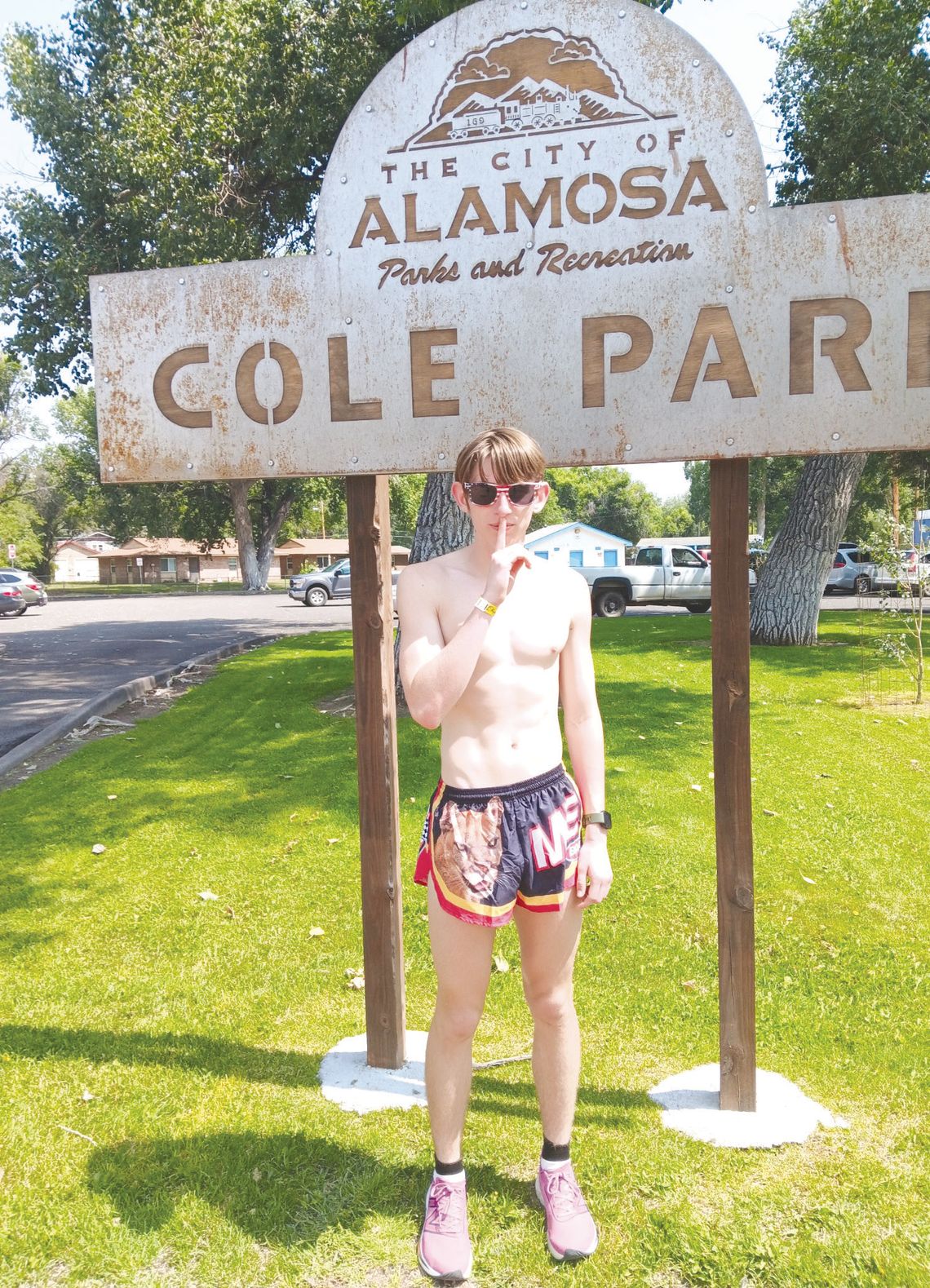 Marble Falls senior runner Tyler Hamblin spent a week in Alamosa, Colo., where he met and trained with other like-minded athletes and learned how to take better care of his body so he can perform at the high level he wants. Contributed photos