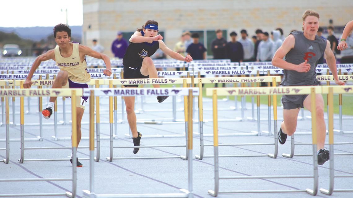 Tracksters better their times Marble Falls sophomore Anthony Griffin (left) earned medals in both hurdle events. Find the story on Page 10. Jennifer Fierro/TexasChalkTalk.com
