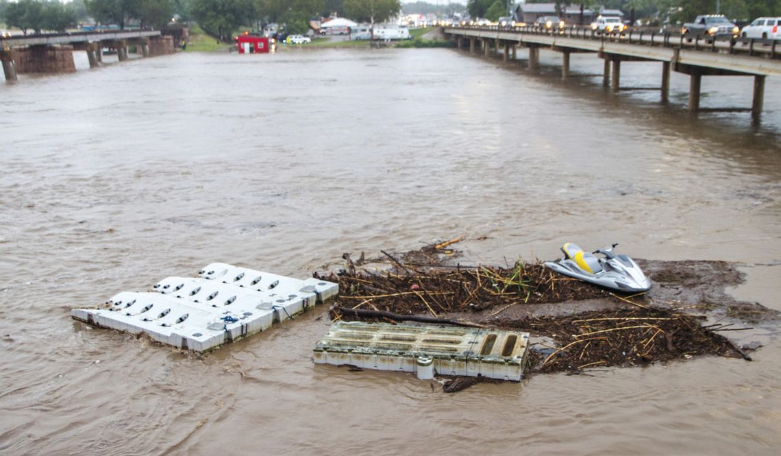 Wakepoint LBJ dock slipped under water